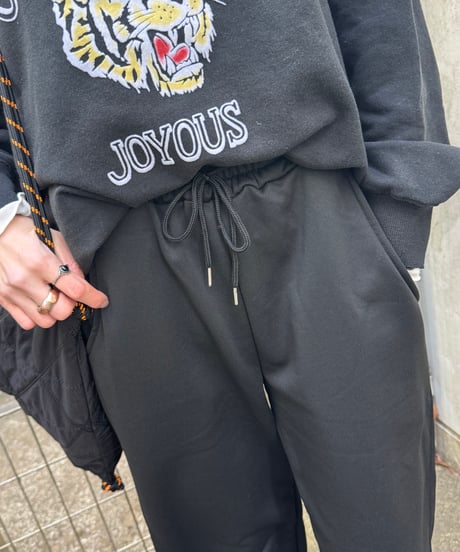 サイド切り替えスウェットパンツ(ブラック)