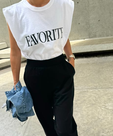 FAVORITEロゴカットソー(アイボリー)