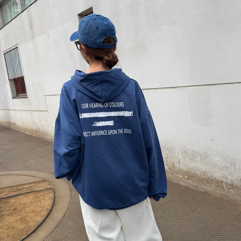 バックプリントパーカー(ネイビー) | COPINE