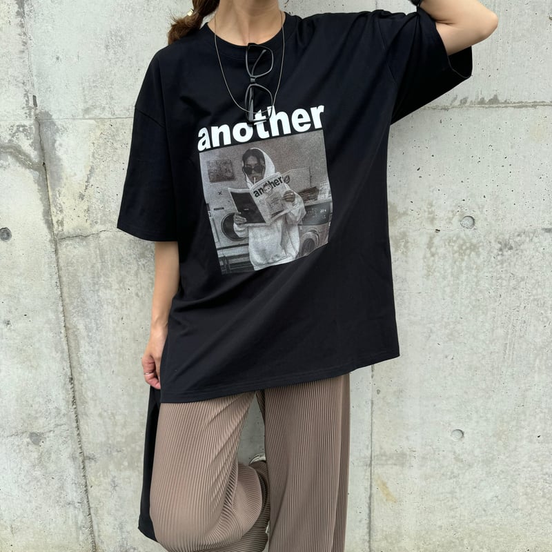 フォトプリントTシャツ(ブラック) | COPINE