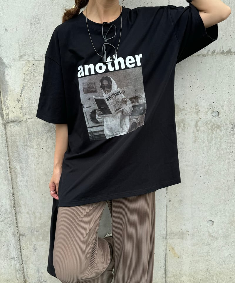 フォトプリントTシャツ(ブラック) | COPINE