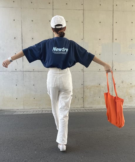 シンプルロゴビッグシルエットTシャツ(ネイビー)