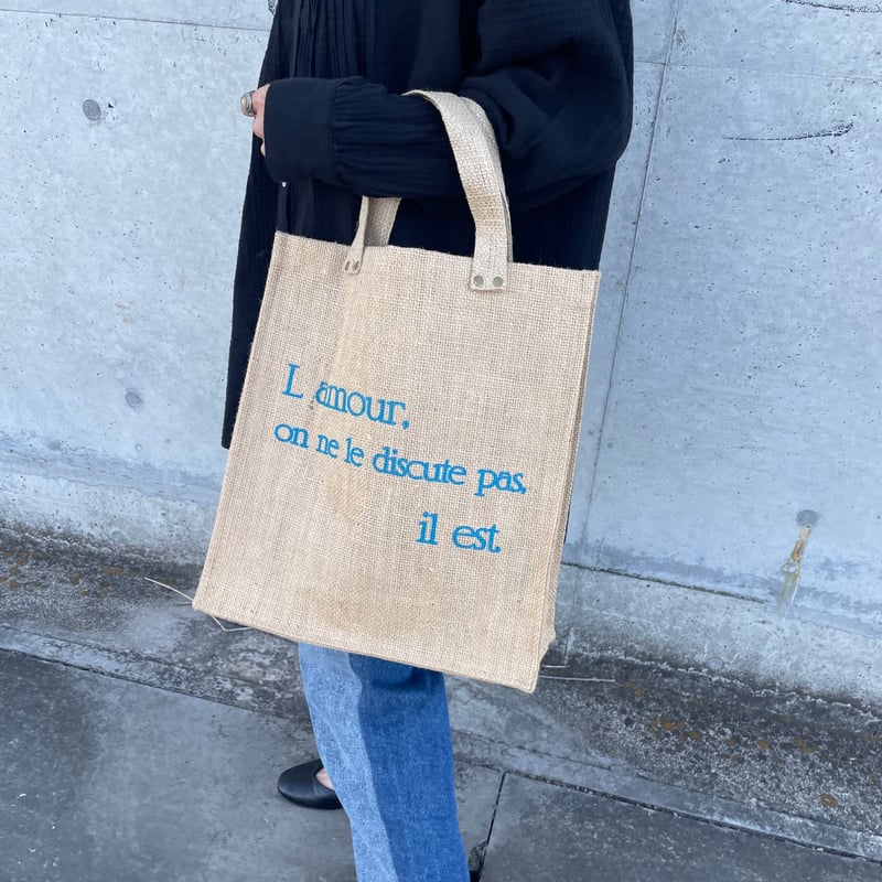 カラーロゴジュートバッグ(3color) | COPINE