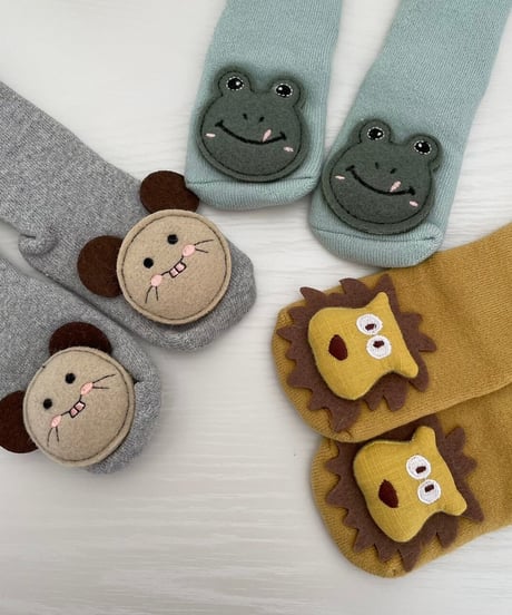 【kids】アニマルソックス(3type・3size)