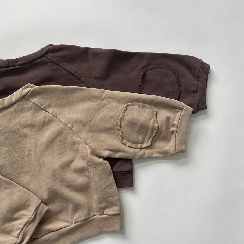 kids】肘パッチワークデザインスウェット(2color・2size) | COPINE