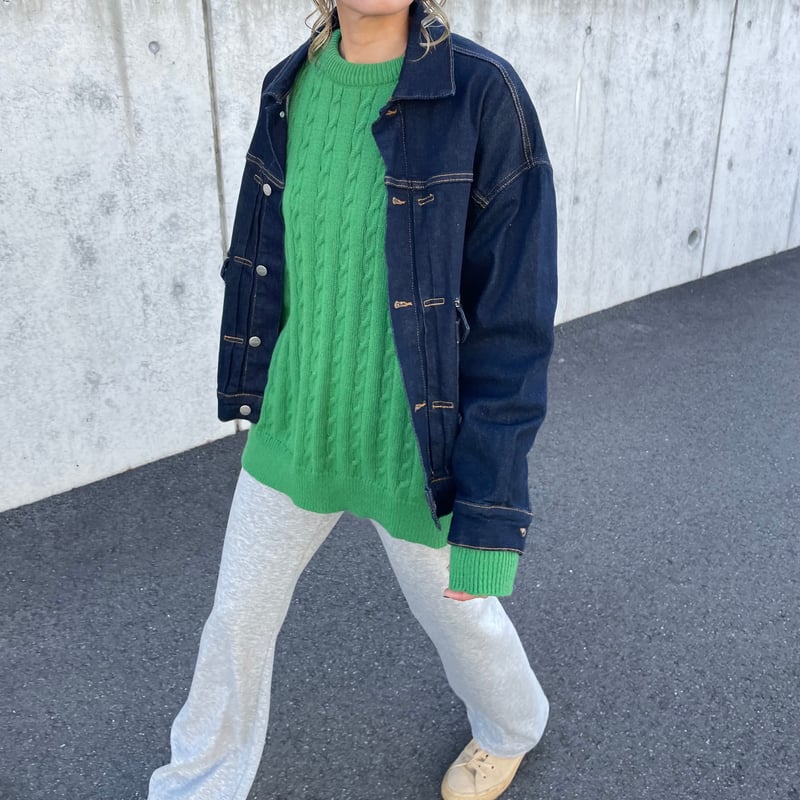 2way Oversizedd Denim Jacketデニム ジャケット カテゴリ/アウター/デニムジャケット(並び順：新着順)