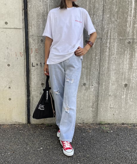 フレンチロゴTシャツ(ホワイト）
