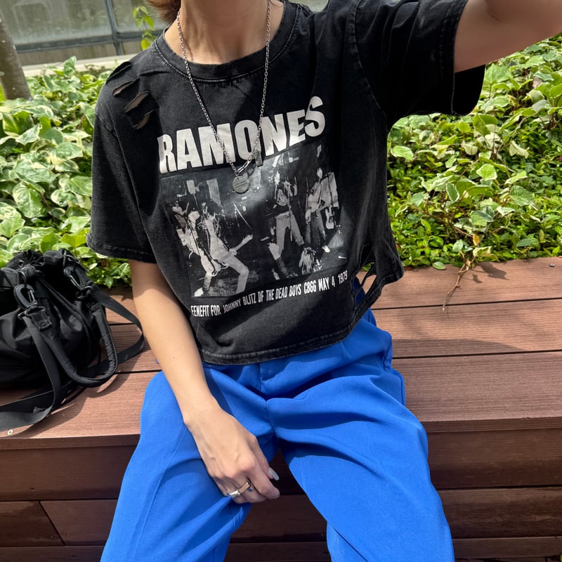 ウォッシュドプリンテッドコットンTシャツ ウォッシュドプレーンTシャツ_< 5:color > | SHAMDA