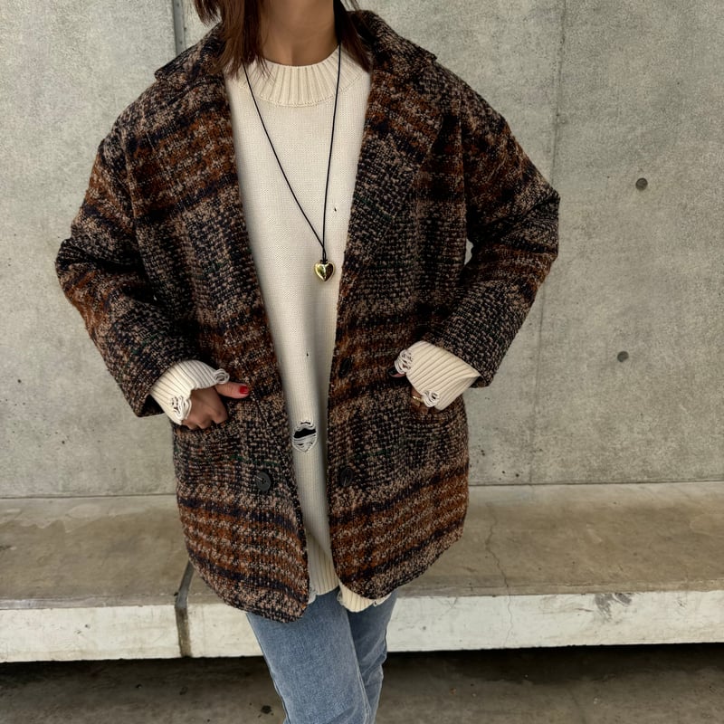チェック柄ショートコート | COPINE チェック柄ショートコート | COPINE