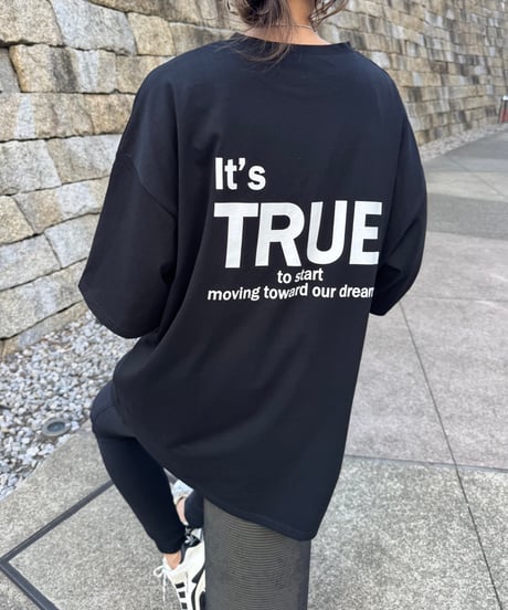 バックプリントビッグtシャツ (ブラック)