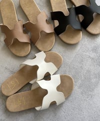 リラックスフラットサンダル(3color/2size)