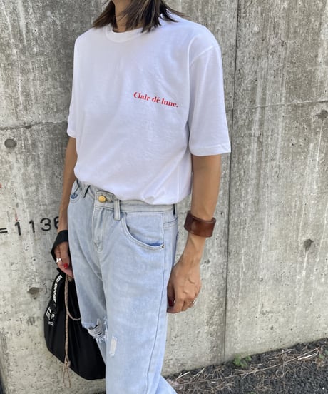 フレンチロゴTシャツ(ホワイト）