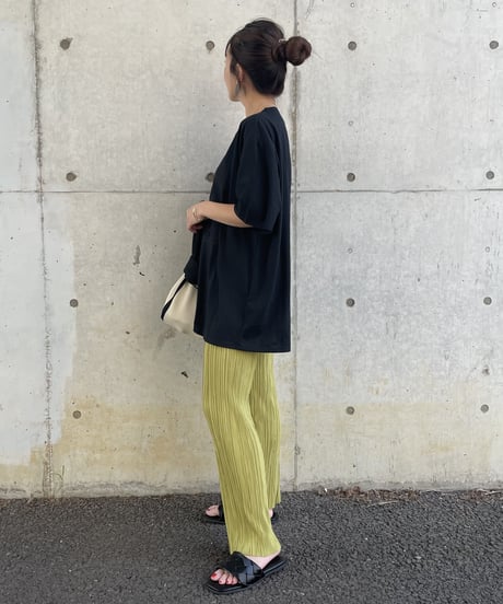 スクエアトゥ編み込みデザインフラットサンダル（2color/2size）