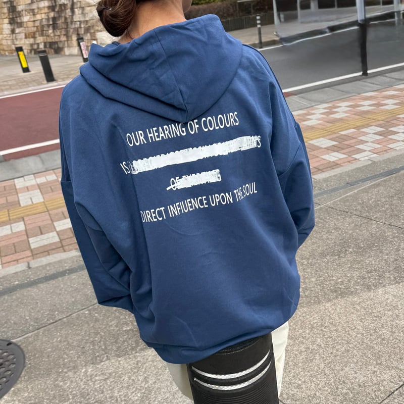 バックプリントパーカー(ネイビー) | COPINE