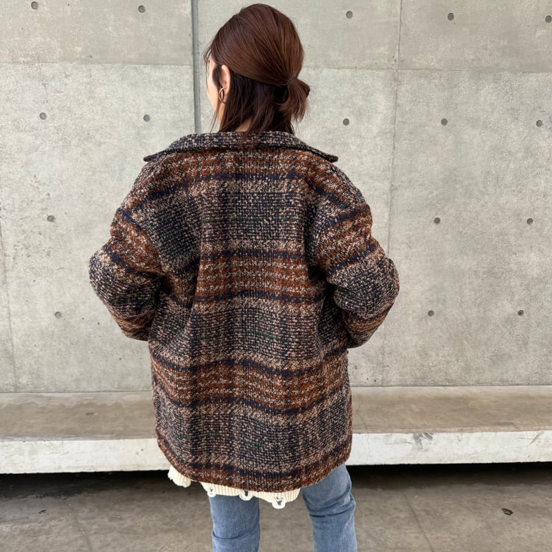 チェック柄ショートコート | COPINE チェック柄ショートコート | COPINE