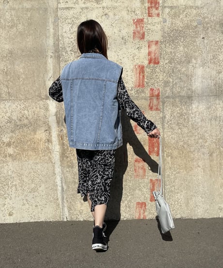 花柄ロングワンピース