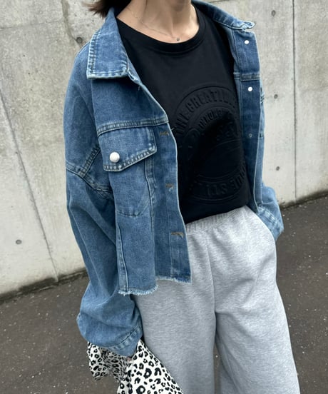 カットオフデニムショートジャケット