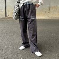 ロゴプリントスウェットパンツ(チャコールグレー)