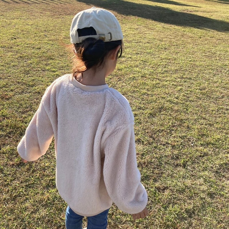 kids】コーデュロイポケットボアフリース(アイボリー100〜150) | COPINE