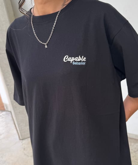 tigerサガラ刺繍Tシャツ(ブラック)