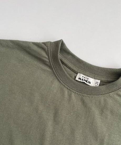 【kids】バック英字ロゴプリントtシャツ(110〜150)
