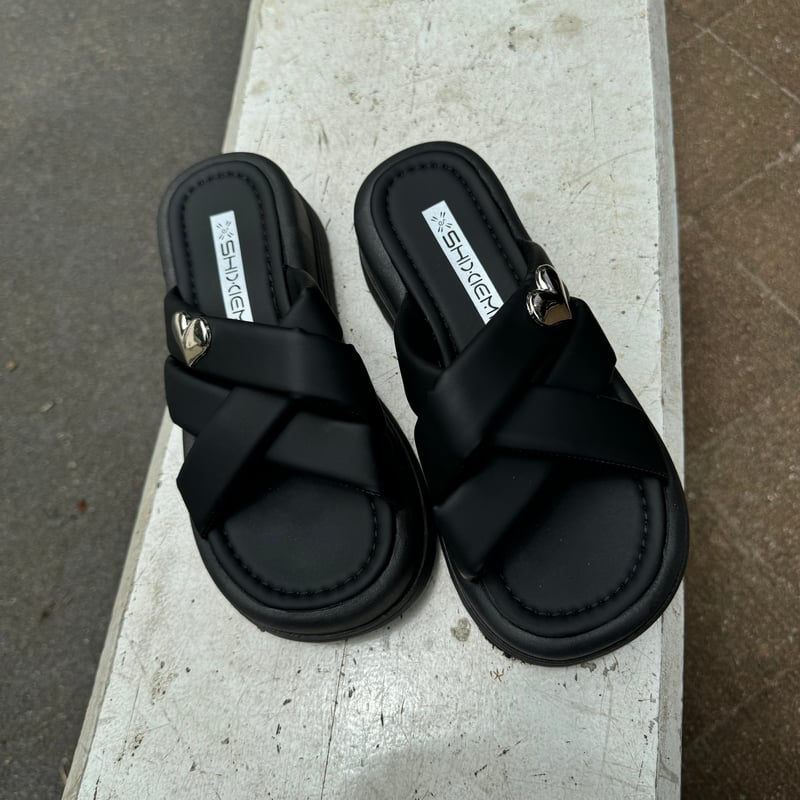 ハートモチーフ厚底サンダル(3size) | COPINE