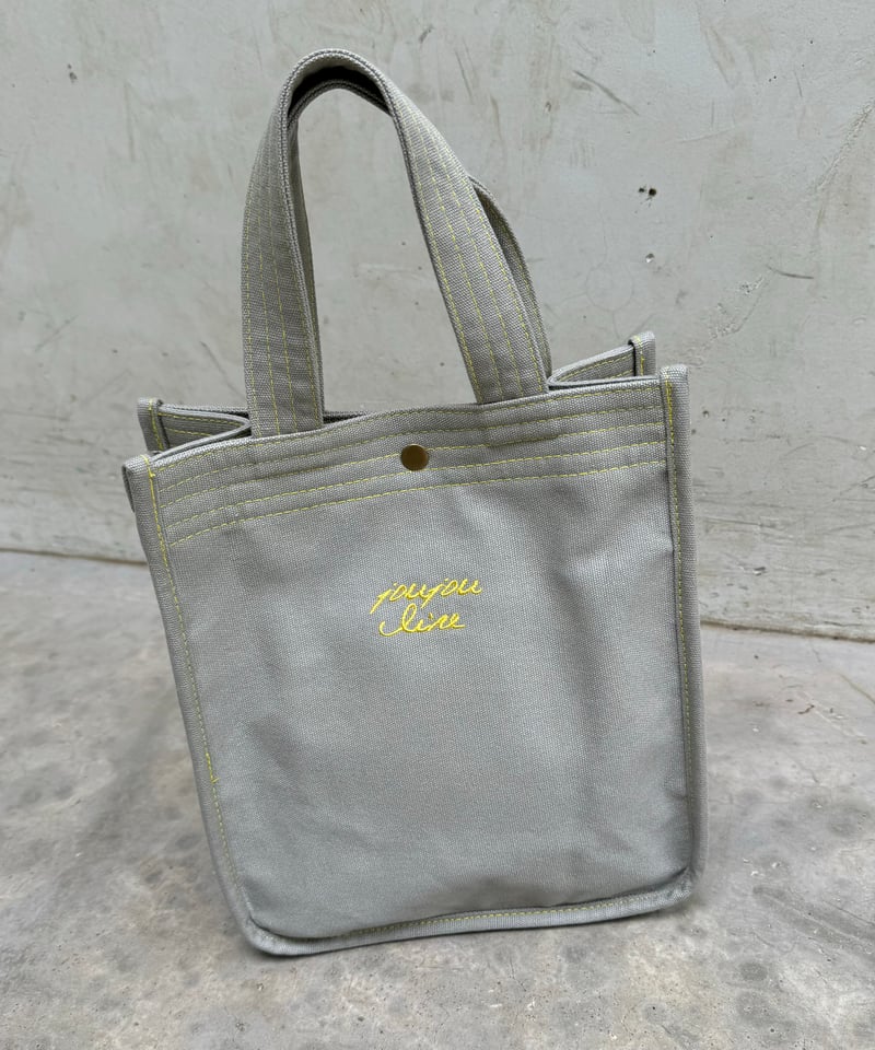 美品！キャンバス　スモールトート　グレー　レディース~~ キャンバススクエアミニトートバッグ(グレー) | COPINE