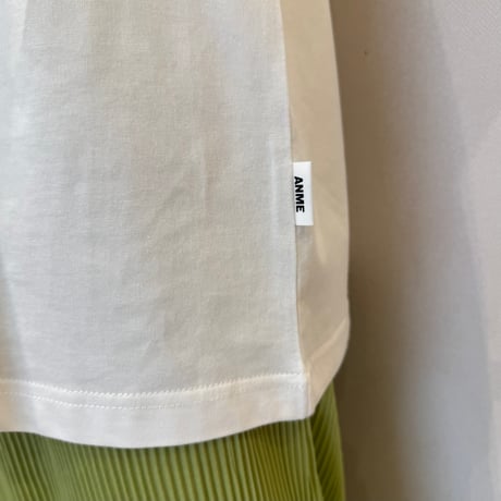 発泡ロゴプリントビッグtシャツ (オフホワイト)