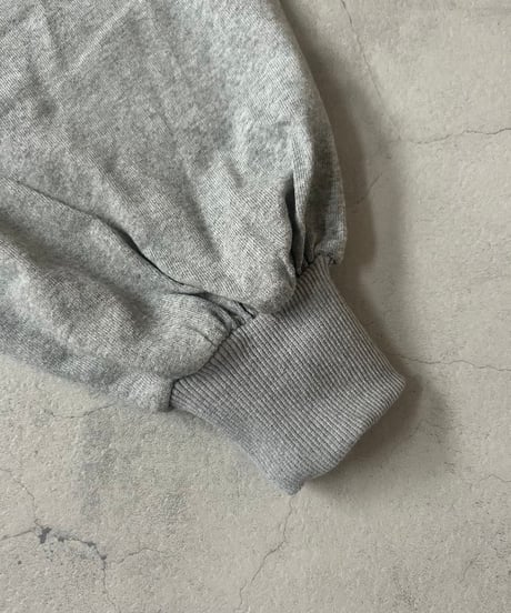 ボリューム袖ワイドシルエットロゴロンT(グレー)