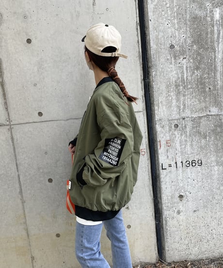 【men's/lady’s】ユニセックス！リバーシブルニコちゃんMA–1(2color/5size)