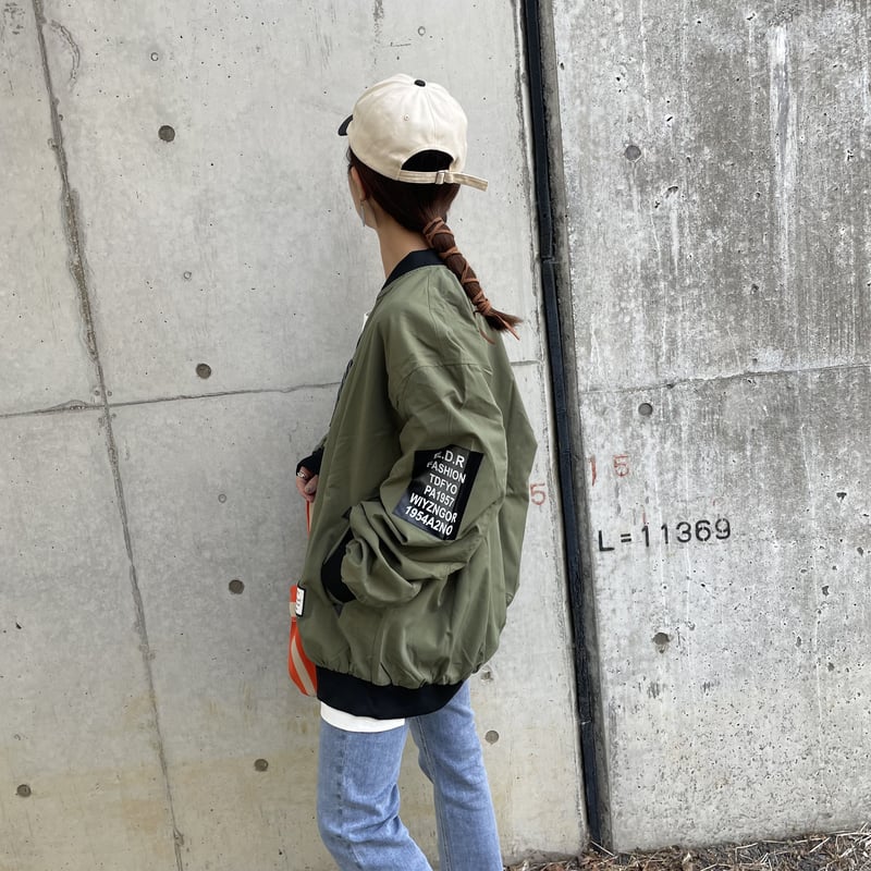 men's/lady's】ユニセックス！リバーシブルニコちゃんMA–1(2color/5si