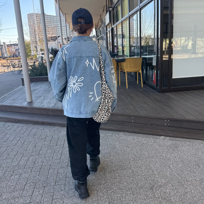 ラクガキプリントデニムジャケット | COPINE