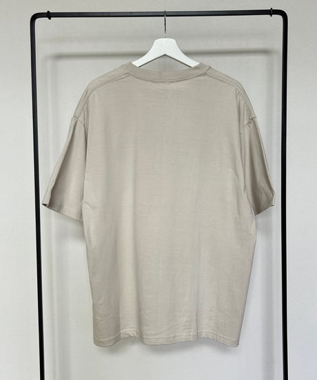 BACKコットンtシャツ(ベージュ)