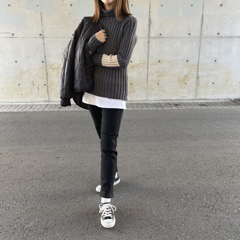 裏起毛ストレッチブラックスキニーデニム(3size) | COPINE 裏起毛ストレッチブラックスキニーデニム(3size) | COPINE