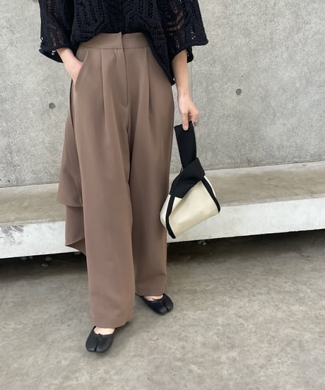 2wayラップストレートロングパンツ