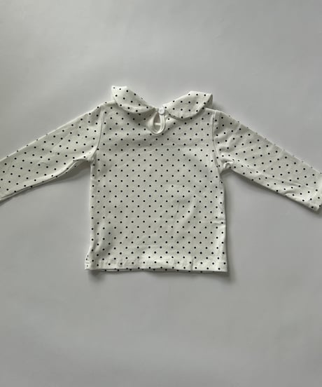 【kids】丸襟シンプル長袖トップス(2color・2size)