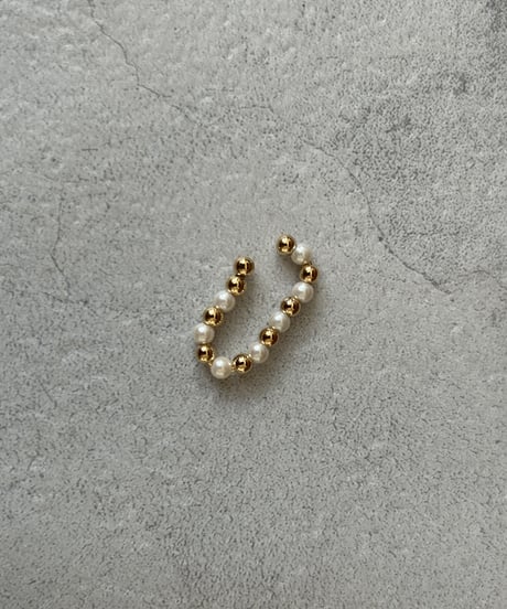 Pearl×Ball Earcuff