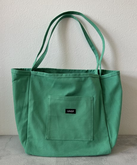 カラーキャンバストートバッグ (グリーン)