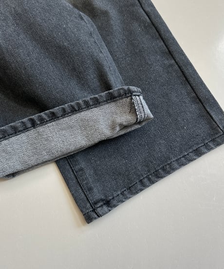 ヒップハートデザインデニムパンツ(ブラック)