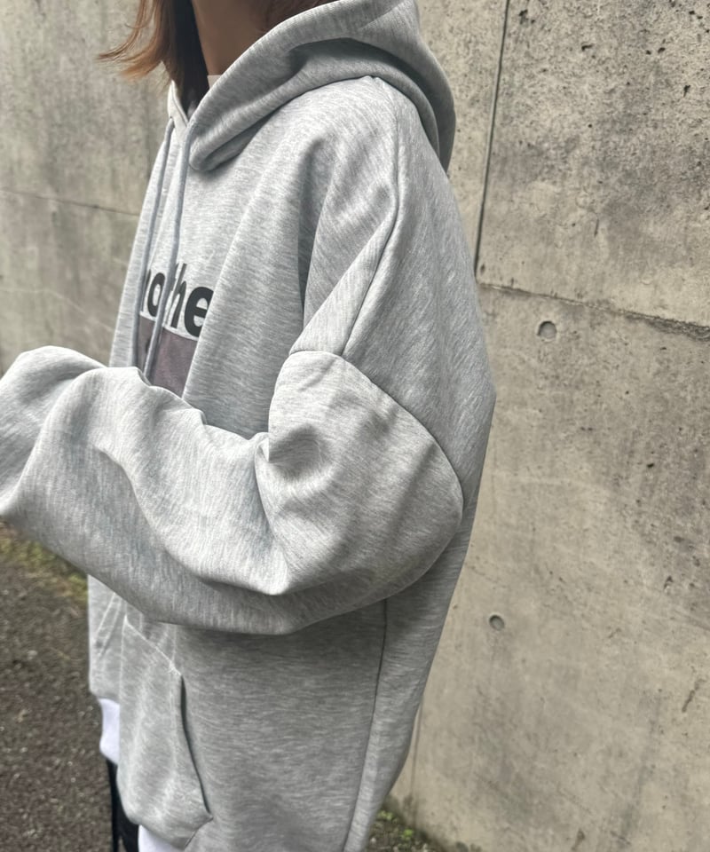 カルバンクライン グレー フォトプリント フード付きパーカー　ロウン着用 フォトプリントパーカー(グレー) | COPINE