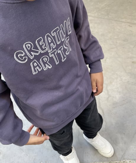 【kids】裏起毛英字デザインロゴトレーナー(110〜150 )