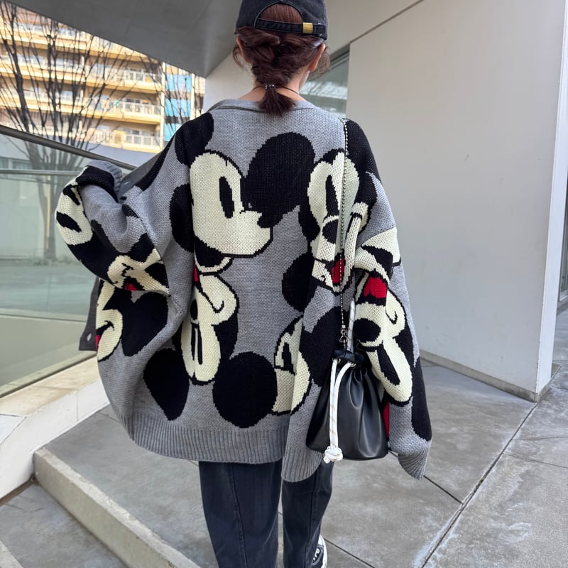 ミッキーマウスニットカーディガン | COPINE
