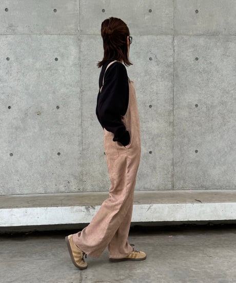 フロントジップサロペット