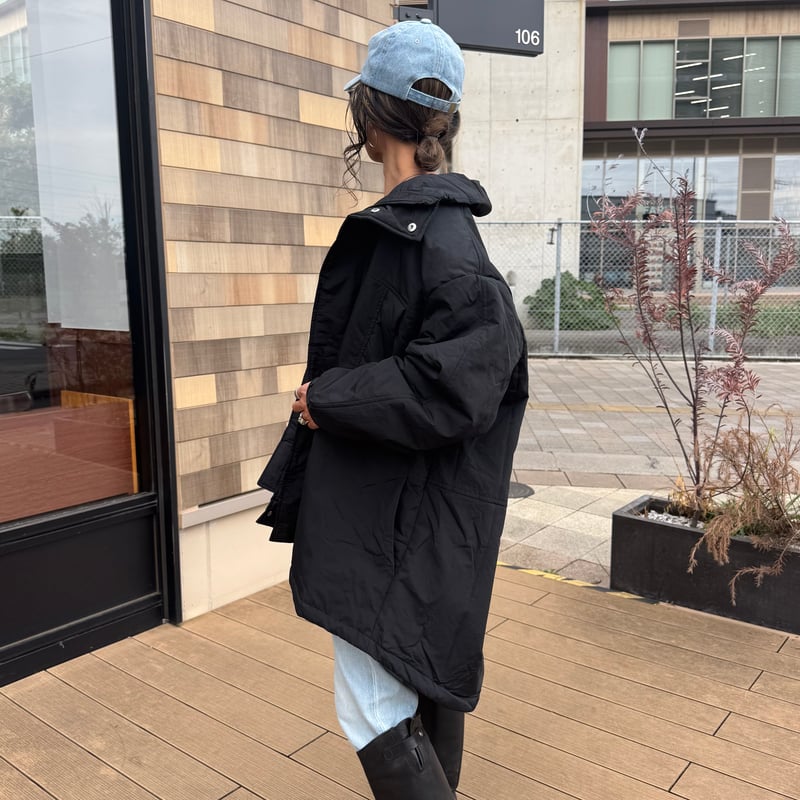 cop. copine ブラック 中綿ジャケット レディース メンズ ルーズ