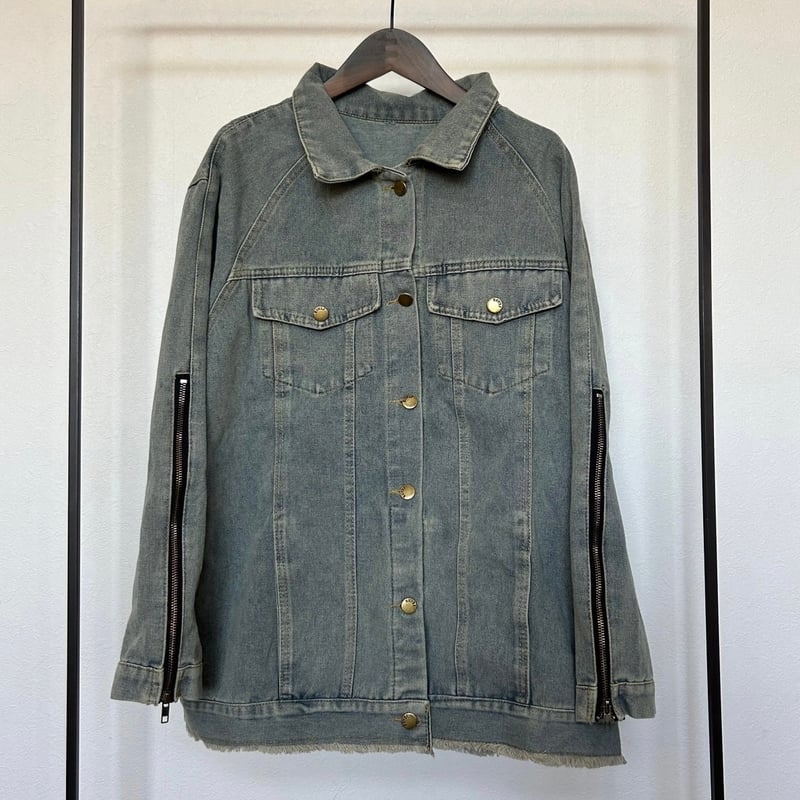 【2023モデル♡】Her lip to クロップドデニムジャケット Мサイズ 2023モデル♡】Her lip to クロップドデニムジャケット Мサイズ