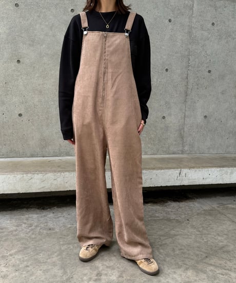 フロントジップサロペット