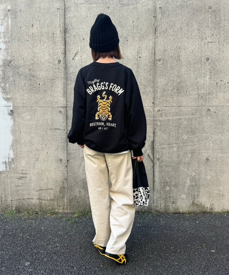 フロントバックTIGER刺繍スウェット | COPINE