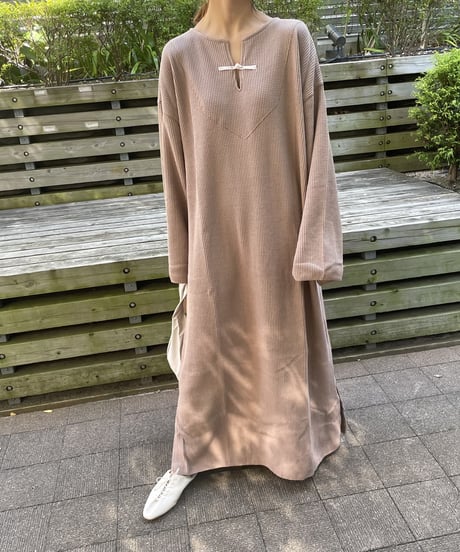 ワッフルロングワンピース