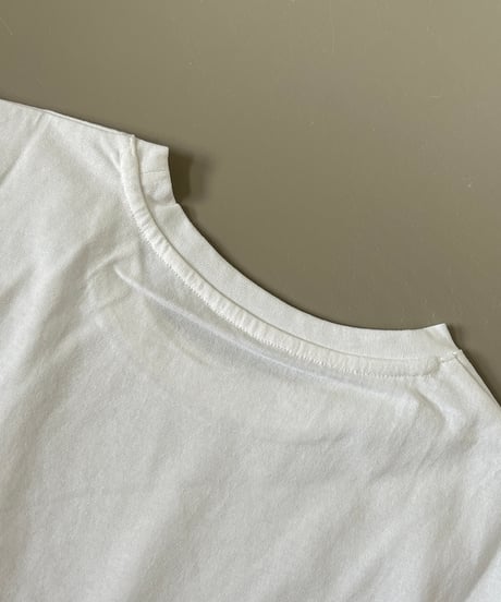 シンプルショート丈Tシャツ(ホワイト)