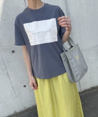 ロゴプリントTシャツ(チャコール)
